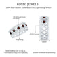 Art Deco Garnet Diamond Thick Wedding Band with Certificate