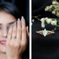 Natural Ethiopian Opal Diamond Engagement Ring with Celtic Knot