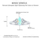 Natural Ethiopian Opal Diamond Engagement Ring with Celtic Knot