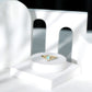 Natural Ethiopian Opal Diamond Engagement Ring with Celtic Knot