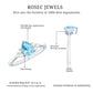 1 Carat Aquamarine Pear Engagement Ring with Diamond Trio