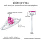 1.6 Carat Natural Pink Tourmaline Teardrop Engagement Ring with Diamond Trio