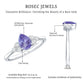 0.8 Carat Pear Shaped Tanzanite Engagement Ring with Diamond Trio