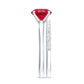 2.3 Carat Solitaire Created Ruby Wedding Ring Set with Diamond