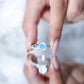Natural 2 Carat Ethiopian Opal Diamond Solitaire Engagement Wedding Ring Set