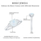0.8 Carat Moonstone Solitaire Engagement Ring with Diamond Trio