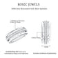 Moissanite Wedding Band in Pinpoint Setting