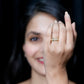 Moissanite Wedding Band in Pinpoint Setting