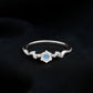 Nature Inspired Moonstone Diamond Promise Ring for Women