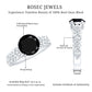 2 Carat Round Black Onyx Solitaire Antique Looking Engagement Ring with Diamond