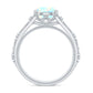 Nature Inspired 2 Carat Ethiopian Opal Engagement Ring with Diamond