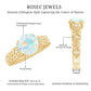 Nature Inspired 2 Carat Ethiopian Opal Engagement Ring with Diamond