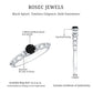 Natural Black Spinel Diamond Promise Ring with Certificate