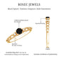 Natural Black Spinel Diamond Promise Ring with Certificate