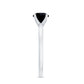 Natural 2 Carat Black Onyx Engagement Ring For Women