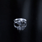 Baguette Cut Black Onyx 5 Stone Anniversary Ring