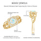 Certified Real Ethiopian Opal Retro Engagement Ring with Diamond