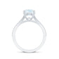 Designer Moonstone Engagement Ring with Diamond Side Stones