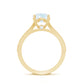 Designer Moonstone Engagement Ring with Diamond Side Stones