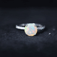 2 Carat Ethiopian Rainbow Opal Diamond Engagement Ring with Certificate