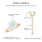 2 Carat Ethiopian Rainbow Opal Diamond Engagement Ring with Certificate