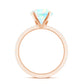 2 Carat Ethiopian Rainbow Opal Diamond Engagement Ring with Certificate