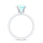 2 Carat Ethiopian Rainbow Opal Diamond Engagement Ring with Certificate