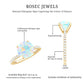 2 Carat Ethiopian Rainbow Opal Diamond Engagement Ring with Certificate