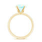 2 Carat Ethiopian Rainbow Opal Diamond Engagement Ring with Certificate