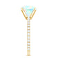 2 Carat Ethiopian Rainbow Opal Diamond Engagement Ring with Certificate