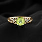 Antique Inspired 2 Carat Peridot Engagement Ring with Diamond