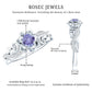 Nature Inspired Tanzanite Engagement Ring with Diamond