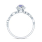 Nature Inspired Tanzanite Engagement Ring with Diamond