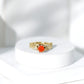 Nature Inspired Fire Opal and Diamond Engagement Ring with Certificate