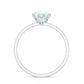 Natural 2 Cart Ethiopian Opal Engagement Ring in Lotus Basket Setting