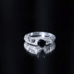 Vintage Style Black Onyx and Diamond Engagement Ring for Women
