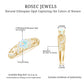 Anillo de compromiso con diamantes de ópalo etíope natural estilo vintage con certificado