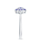 Natural Tanzanite Flower Cluster Engagement Ring