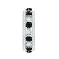 Antique Looking Black Onyx and Moissanite Wide Wedding Band
