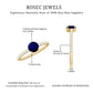 0.95 Carat Round Blue Sapphire Solitaire Ring with Diamond Side Stones
