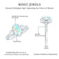 Vintage Inspired Opalescent Oval Engagement Ring with Real Diamond