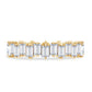 Baguette Shape Moissanite Eternity Wedding Band