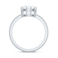 Certified 3 Carat Cushion Cut Moissanite Solitaire Engagement Ring