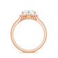 Certified Real Ethiopian Opal Heart Shaped Engagement Ring with Diamond Halo