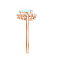 Certified Real Ethiopian Opal Heart Shaped Engagement Ring with Diamond Halo