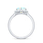 Certified Real Ethiopian Opal Heart Shaped Engagement Ring with Diamond Halo