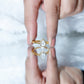 Pear Shaped Moonstone Halo Engagement Ring with Diamond