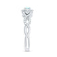 Real Ethiopian Opal Diamond Vintage Looking Engagement Ring with Criss Cross Shank