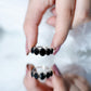 Oval Shaped Black Onyx 5 Stone Anniversary Ring
