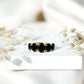 Oval Shaped Black Onyx 5 Stone Anniversary Ring